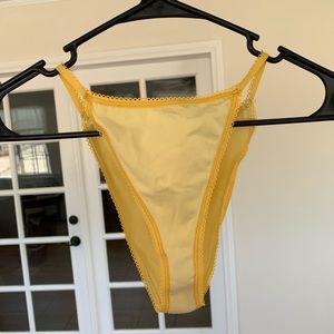Yellow high cut bikini undies by Jonesy sz small